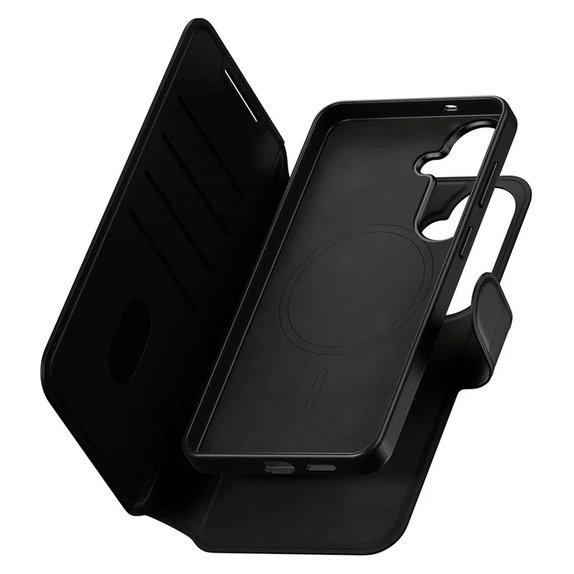 Pouzdro Tango Wallet Two-In-One s QI pro Samsung Galaxy S26+, Černá, PanzerGlass