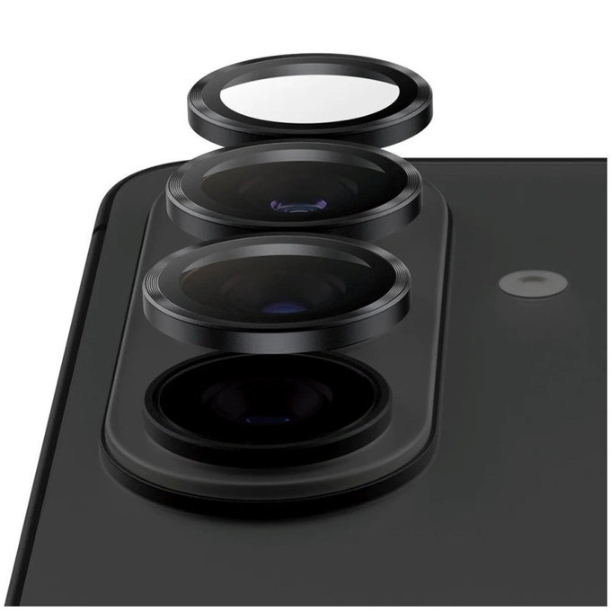 Ochranný kryt objektivu Hoops Ceramic II pro Samsung S26/S26+, Černá, PanzerGlass