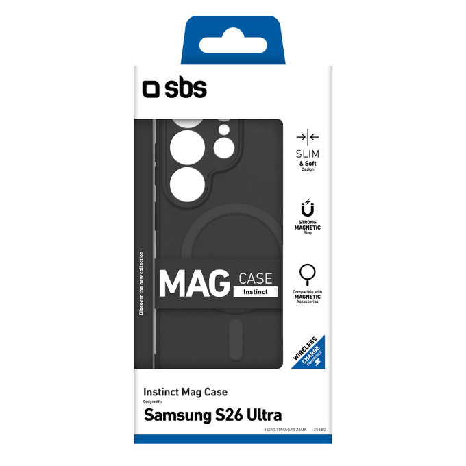 SBS - Pouzdro Instinct Mag pro Samsung Galaxy S26 Ultra, černá
