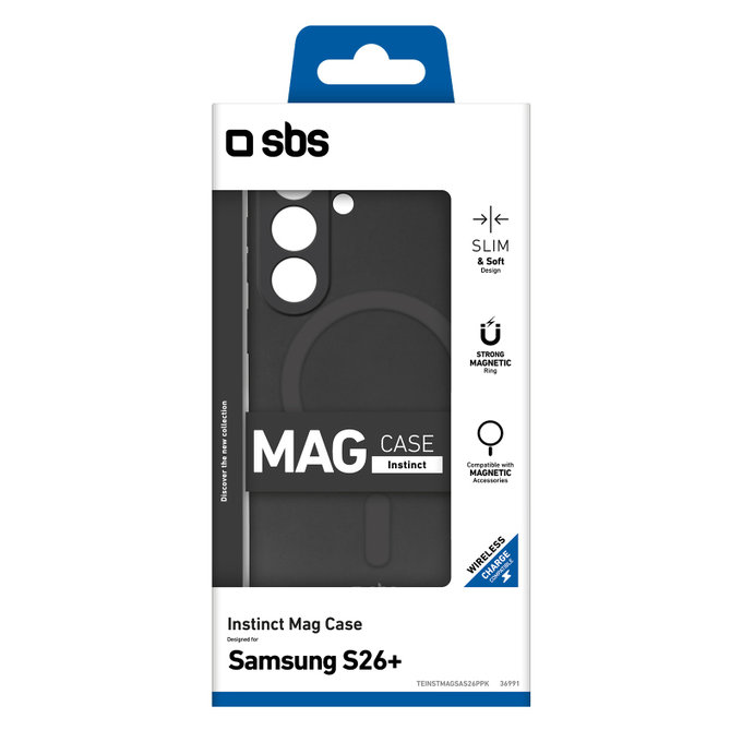 SBS - Pouzdro Instinct Mag pro Samsung Galaxy S26+, černá