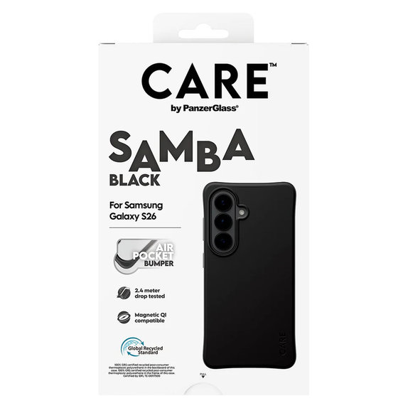 Pouzdro Samba s QI pro Samsung Galaxy S26, Černá, PanzerGlass