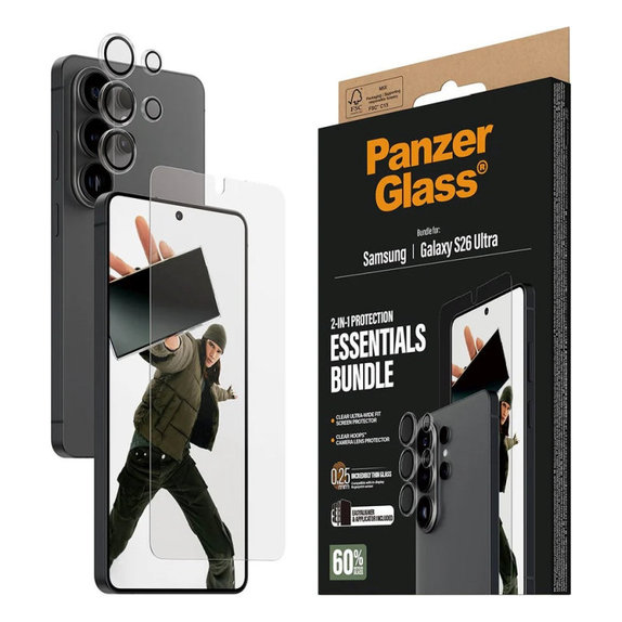 Bundle Essentials 2v1 pro Samsung S26 Ultra, PanzerGlass