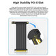 PCIe 4.0 x16 riser kabel pro grafickou kartu, 20cm, černý