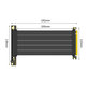 PCIe 4.0 x16 riser kabel pro grafickou kartu, 20cm, černý
