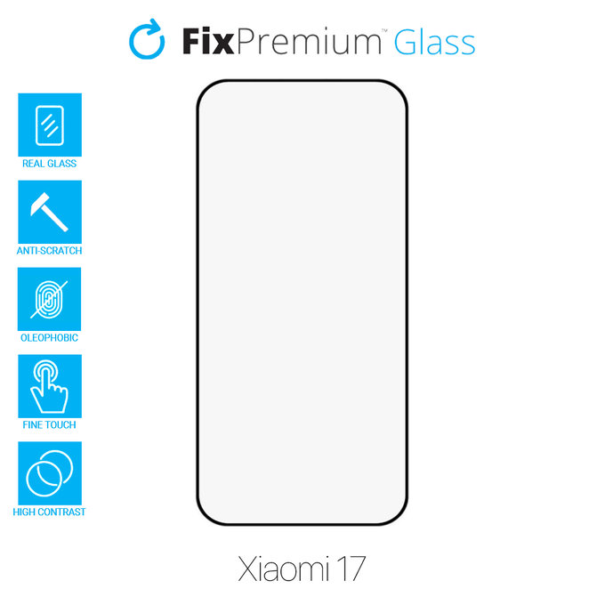 FixPremium FullCover Glass - Tvrzené sklo pro Xiaomi 17