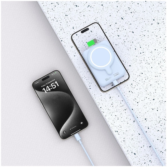Powerbanka PB10 Lifemag MagSafe 5000mAh, modrá, Tech-Protect