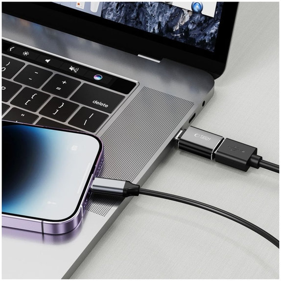 Adaptér Ultraboost USB-C To USB OTG, černá, Tech-Protect
