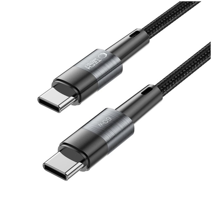 Kabel Ultraboost USB-C Cable PD 60W / 3A 25CM, šedá, Tech-Protect