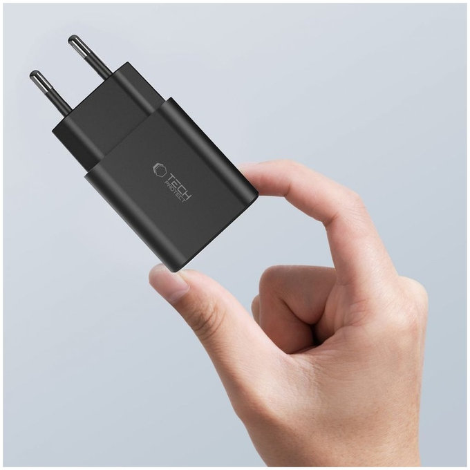 Síťová nabíječka C35W 2-PORT PD 35W + USB-C Cable, bílá, Tech-Protect