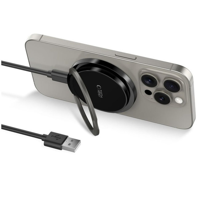 Bezdrátová nabíječka QI15W-A33 Magnetic MagSafe, černá, Tech-Protect