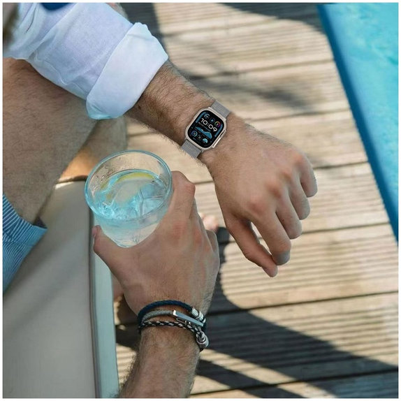 Řemínek Milano pro Apple Watch 8 / 9 / 10 / 11 / SE / Ultra (44 / 45 / 46 / 49 mm), Titanium, Tech-Protect