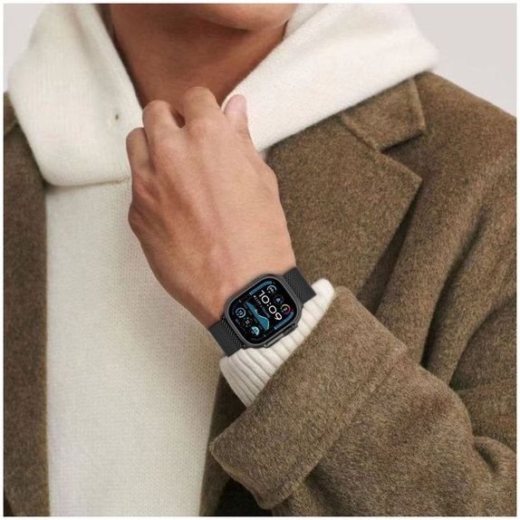 Řemínek Milano pro Apple Watch 8 / 9 / 10 / 11 / SE / Ultra (44 / 45 / 46 / 49 mm), Titanium, Tech-Protect