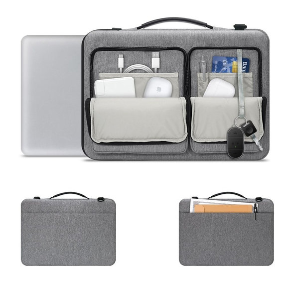 Pouzdro na notebook Defender Bag 13-14, Crayon Grey, Tech-Protect