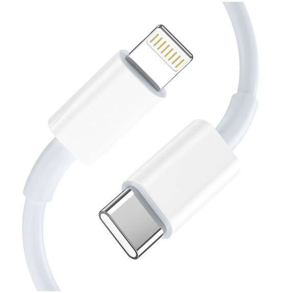 Síťová nabíječka NCA20 2-PORT PD 20W / QC3.0 + Lightning Cable, bílá, Tech-Protect