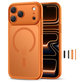 Pouzdro MagPeak MagSafe CC pro iPhone 17 Pro Max, Matte Cosmic Orange, Tech-Protect