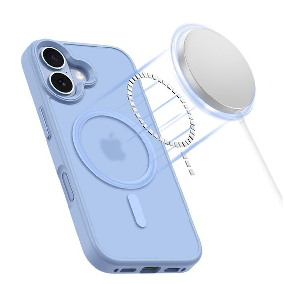 Pouzdro MagMat MagSafe pro iPhone 17, Matte Mist Blue, Tech-Protect