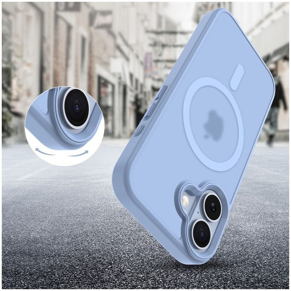 Pouzdro MagMat MagSafe pro iPhone 17, Matte Mist Blue, Tech-Protect
