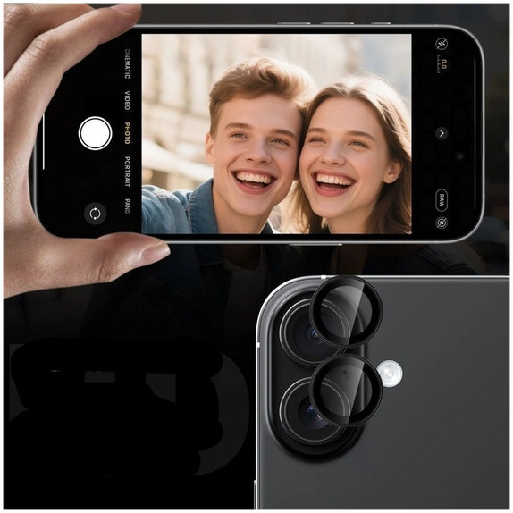 Ochrana kamery Camring Fit+ pro Samsung S26 / S26+ Plus, čirá, Tech-Protect