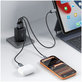 Síťová nabíječka NCA65W-GAN 3-PORT PD 65W / QC3.0, černá, Tech-Protect