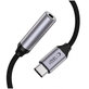 Adaptér Ultraboost USB-C To Mini Jack 3.5MM DAC, Iron Grey, Tech-Protect