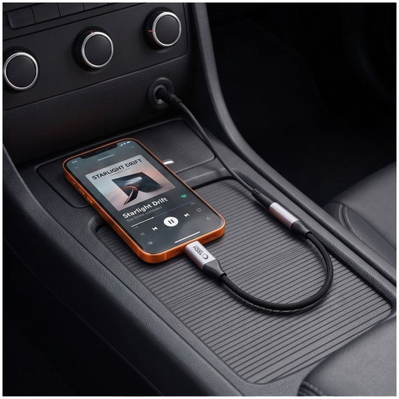 Adaptér Ultraboost USB-C To Mini Jack 3.5MM DAC, Iron Grey, Tech-Protect