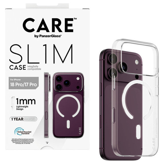 Pouzdro SL1M s MagSAFE pro iPhone 18 Pro/17 Pro/16e, Transparentníní, PanzerGlass