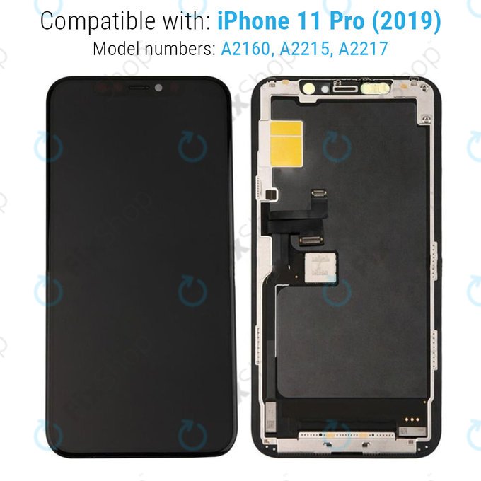 Displej pro iPhone 11 Pro, Dotykové sklo s rámem, Refurbished