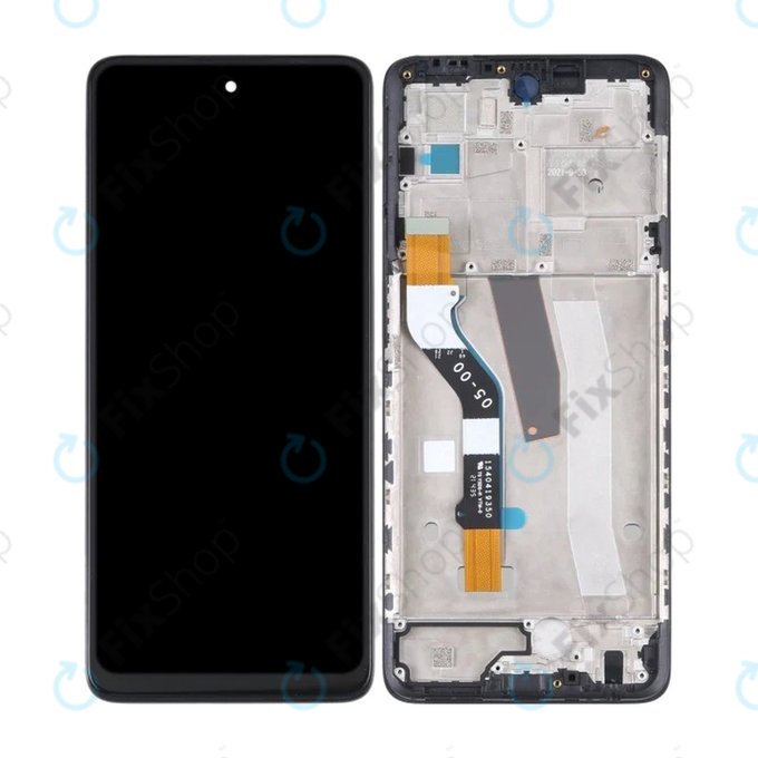 Motorola Moto G51 XT2171 - LCD Displej + Dotykové Sklo + Rám (Black) TFT