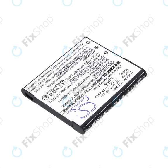 Baterie pro Sony Cyber-Shot DSC-TX20, TX9, 630mAh, Li-Ion, 3.7V, NP-BN1, HQ