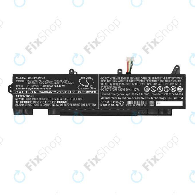 Baterie pro HP ZBook Firefly 15 G7, G8, EliteBook 855 G7, G8, 850 G7, G8, 4600mAh, Li-Pol, 11.55V, CC03053XL, HQ
