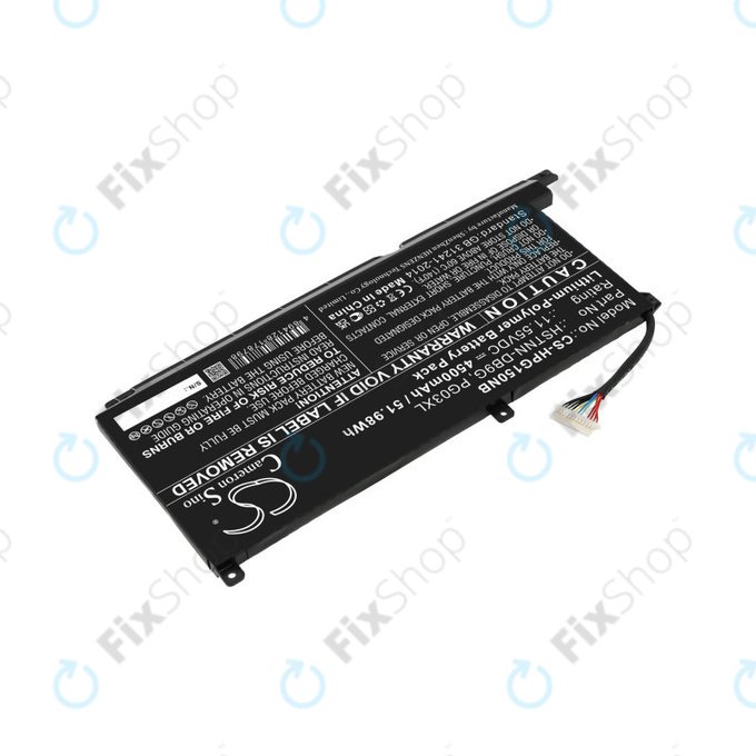 Baterie pro HP Pavilion Gaming 15,16, Spectre X360 15, 4500mAh, Li-Pol, 11.55V, 3ICP6/60/72, HQ