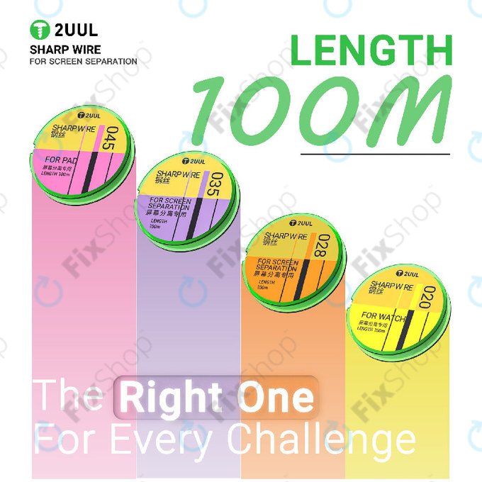 Separační drát na displeje, 2UUL GS-020, 0.02mm x 100m