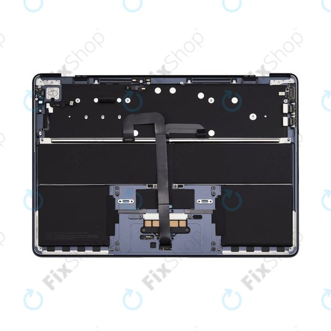 Horní rám klávesnice pro MacBook Air 13", A3113 (2024), s klávesnicí US a baterií, Midnight, 661-40230, Genuine Apple