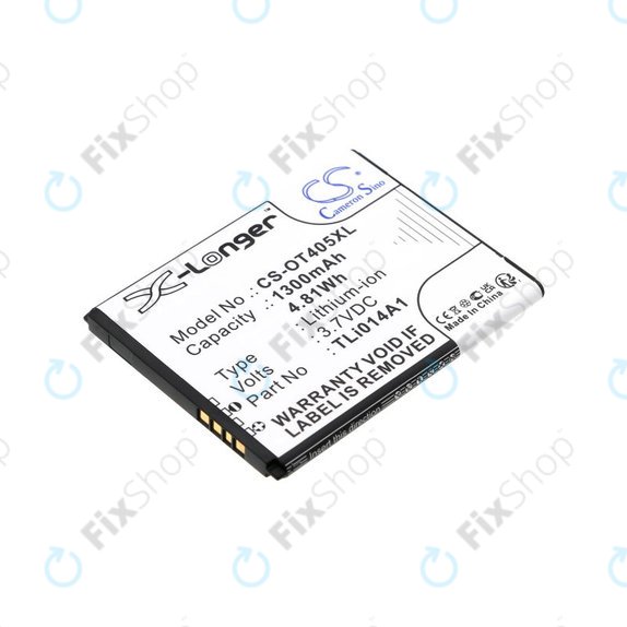 Baterie pro Alcatel OneTouch Evolve, 1300mAh, Li-Ion, 3.7V, TLi014A1, HQ