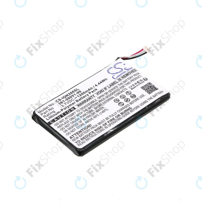 Baterie pro Garmin Nüvi 2660, 1200mAh, Li-Pol, 3.7V, 361-00051-00, HQ