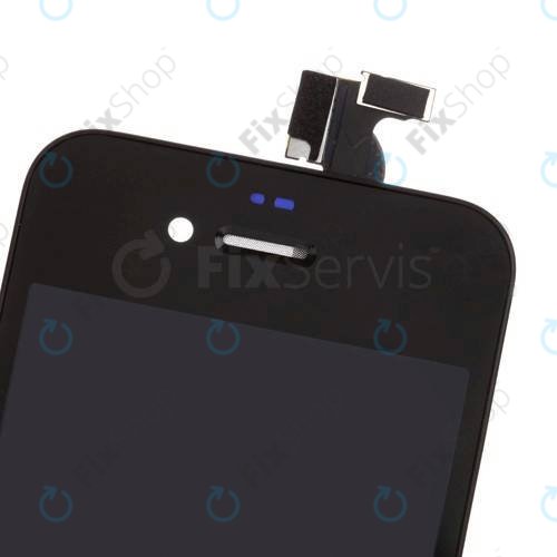 Displej pro iPhone 4S, Black, Dotykové sklo s rámem
