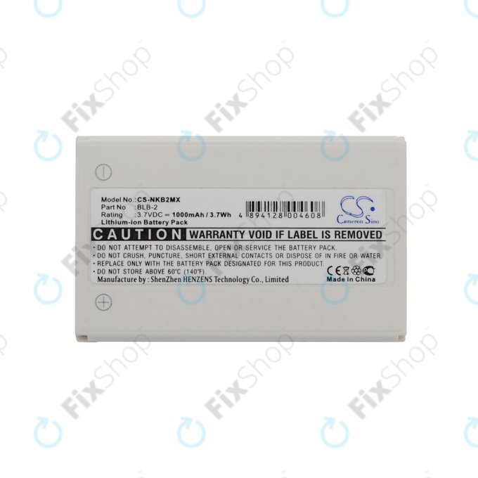 Baterie pro Nokia 3610, 6510, 8310, 1000mAh, Li-Ion, 3.7V, BLB-2, HQ