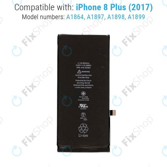 Baterie pro iPhone 8 Plus, 2691mAh, FixPremium