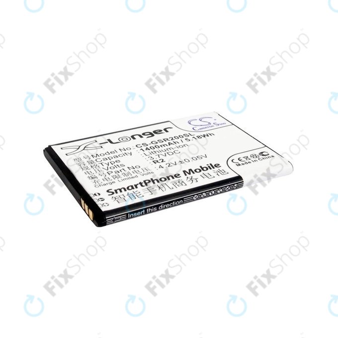 Baterie pro Gigabyte Gsmart Roma, R2, Li-ion, 3.7V, 1400mAh, HQ