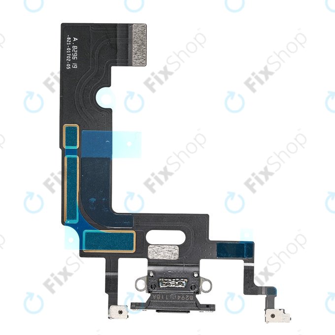 Apple iPhone XR - Nabíjecí Konektor + Flex Kabel (Black)