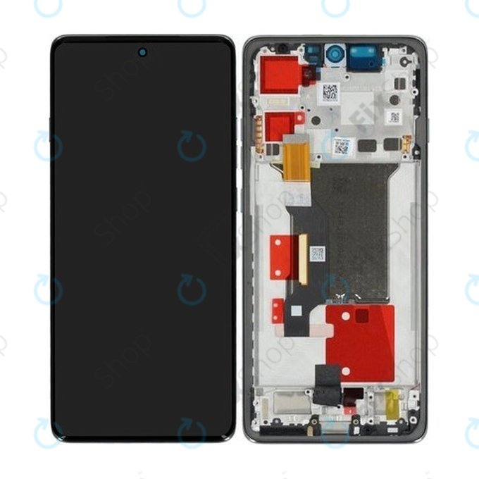 Motorola Edge 60 Pro - LCD Displej + Dotykové Sklo + Rám (Shadow) - 5D68C30045 Genuine Service Pack