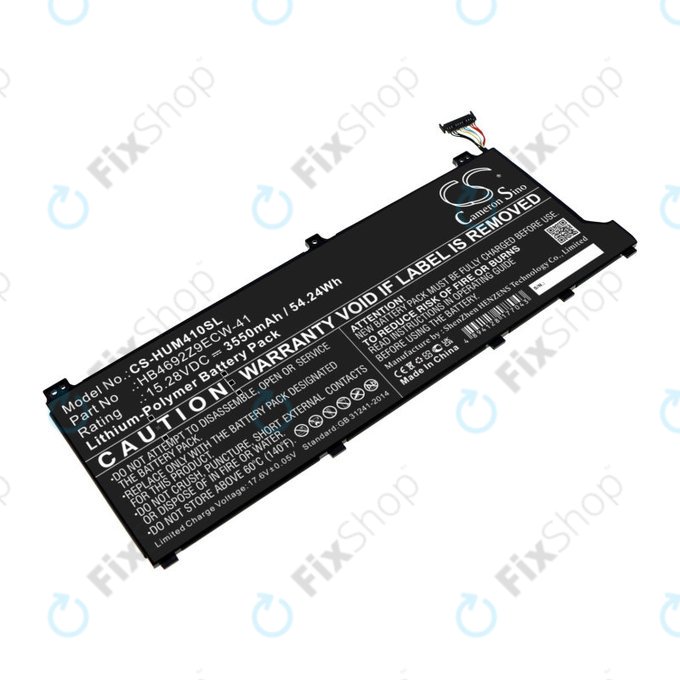Baterie pro Honor MagicBook 14, Huawei MateBook D14, MediaPad D14, MagicBook 14, 3550mAh, Li-Pol, 15.28V, HB4692Z9ECW-41, HQ