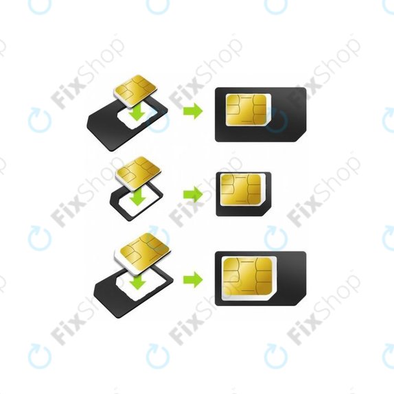 SIM Adaptér 3v1 (NanoSIM, MicroSIM, MiniSIM) + Otvírač SIM Slotu
