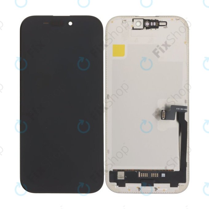 Displej Soft OLED 120Hz pro iPhone 16 Pro, Dotykové sklo s rámem, FixPremium