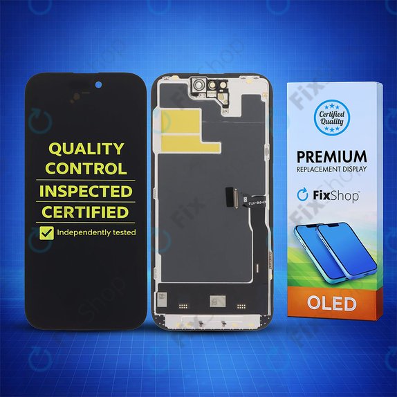 Displej Soft OLED pro iPhone 14 Pro, Dotykové sklo s rámem, DIAGNOSTIC