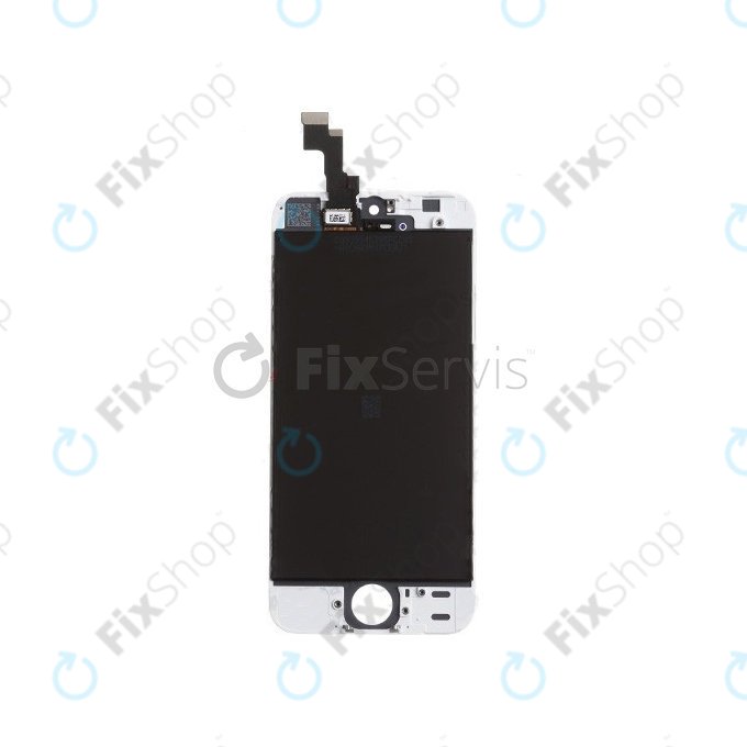 Displej pro iPhone 5S, SE, White, Dotykové sklo s rámem