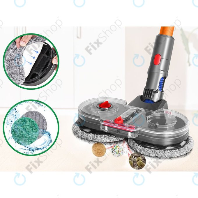 Dyson V-series, Outsize - Elektrická Hlavica s Mopem a Nádržkou