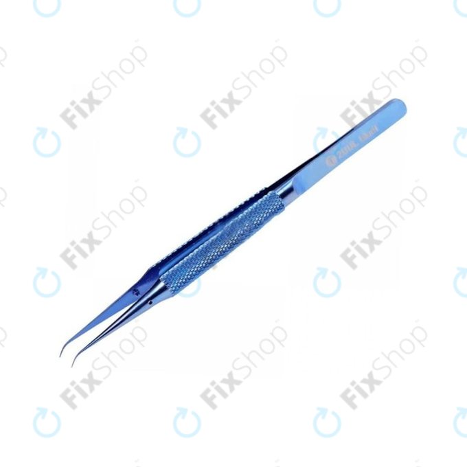 2UUL BlueT Curved Head - Titanová Pinzeta se Zakřivenou Hlavou (Hrot 0.1mm)