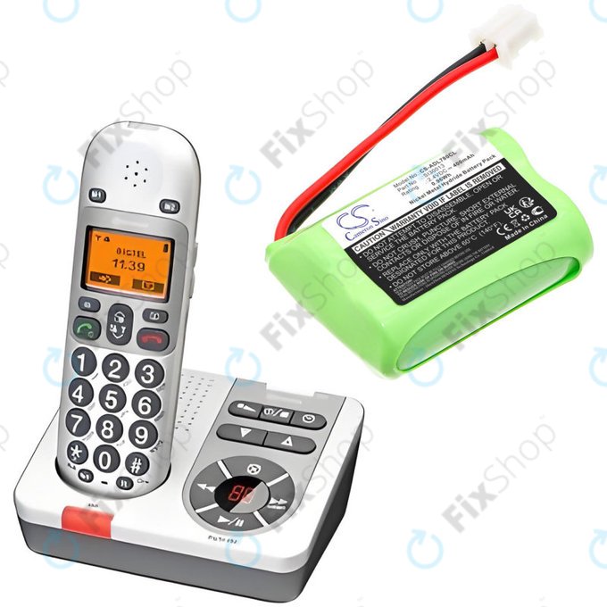 Baterie pro SWITEL MD9300, 9500, AUDIOLINE Dect 7500, 7501, 400mAh, Ni-MH, 2.4V, SL30013, HQ