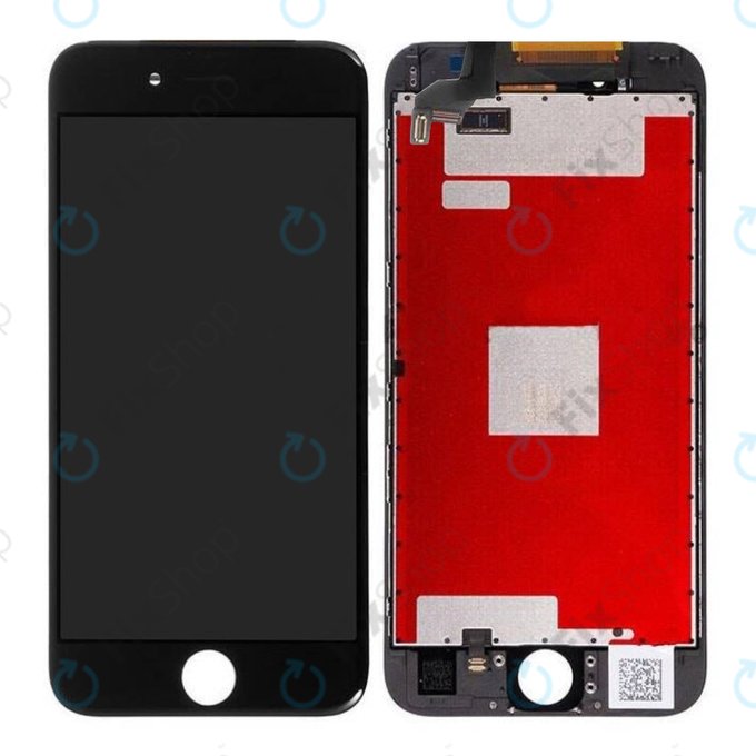 Displej pro iPhone 6S, Black, Dotykové sklo s rámem, Refurbished